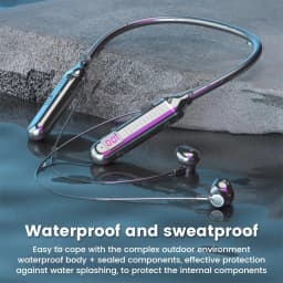 New Knack- Portable Wireless Bluetooth 5.3 Headset Necklace Stereo Sports In-Ear Headphone - Thumbnail 1