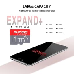 1T Micro Secure Digital Flash Memory Card, UHS-I, C10, U3, V30, 4K, Large Capacity Full HD Memory Card Suitable For Smartphones, Cameras, Computers - Thumbnail 6