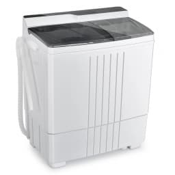 Costway 21 LBS Portable Compact Mini Twin Tub Washing Machine Drain Pump Spinner - Thumbnail 1