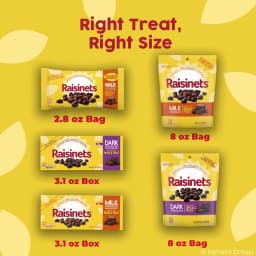 Raisinets Milk Chocolate Covered Raisins, Gluten-free California Movie Theater Candy Box, 2.8 oz - Thumbnail 6