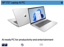 HP AI AI Powered Laptop 17.3in IPS FHD Display, 32GB DDR5, 1TB PCIe SSD - Thumbnail 5
