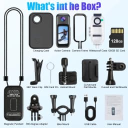 B-Qtech Mini Body Camera 128GB, 1080P Action Cam with 1.5" Touch Screen & Charging Case, Wearable Video Recorder - Thumbnail 7