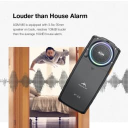 AGM M6 128MB Rugged Phone (Unlocked), Black - Thumbnail 3
