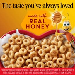 Honey Nut Cheerios, Heart Healthy Gluten Free Breakfast Cereal, 10.8 oz - Thumbnail 2