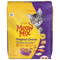 Meow Mix Original Choice Dry Cat Food, All Life Stages, Chicken, Turkey, Salmon & Ocean Fish Flavors, 30 lb Bag - Thumbnail 8