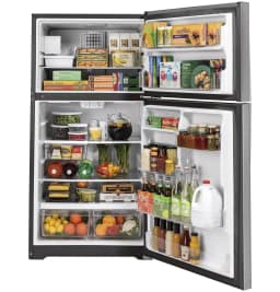 GE GIE19JSNRSS 19.2 Cu. Ft. Freestanding Top Freezer Refrigerator - Thumbnail 3
