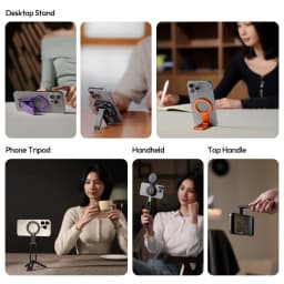Ulanzi MA60 Foldable Tripod Magnetic Phone 0.8cm Ultra-Slim Dual-Sided Magnet Phone Tripod for Desktop Stand Livestreaming Vlog - Thumbnail 3