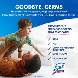 Lysol Disinfectant Spray, Sanitizing and Antibacterial Spray, Deodorizer, Crisp Linen, 19 oz - Thumbnail 6