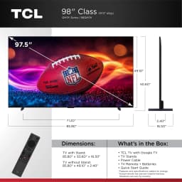 TCL 98" Class QM7K Series QD-Mini LED QLED 4K UHD Smart Google TV (NEW, 2025) - 144Hz, Local Dimming - Thumbnail 4
