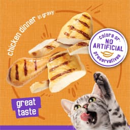 Purina Friskies Meaty Bits Chicken Dinner in Gravy Wet Cat Food, 13.5 oz Can - Thumbnail 3