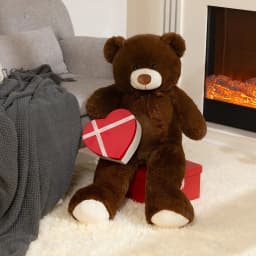 HollyHOME 36 Inch Giant Teddy Bear Big Plush Stuffed Animal Soft Cuddly Toy Gift for Girlfriend Kids Valentine's Day Chocolate - Thumbnail 8