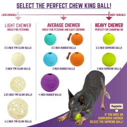Chew King By Mammoth 3 Inch Bacon Flavor Rubber Balls - Thumbnail 2