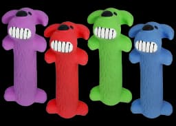 Multipet Loofa Latex Dog Toy, Assorted, 6" - Thumbnail 1