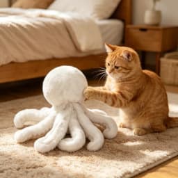 White Fluffy Dolls,Soft Cute Stuffed Animal Toys | Sofa Decoration Toy & Pet Interaction Toy for Anxiety Relief & Car Doll Decoration,Ideal Gifts - Thumbnail 7