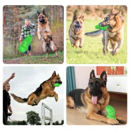 PcEoTllar Dog Toys for Aggressive Chewers Large Breed, Slipper Shape Squeaky Dog Chew Toys for Aggressive Chewers Puppies Medium Large Dogs, Green - Thumbnail 2