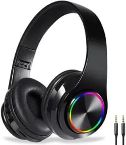 RHEA- Bluetooth Headphones Over Ear, Wireless Headphones Wired With Deep Bass, Noise C - Thumbnail 1