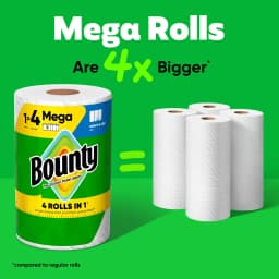(12 pack) Bounty Paper Towels Select-A-Size White, 1 Mega Roll, 164 Sheets per Roll - Thumbnail 3