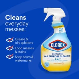 Clorox Disinfecting All Purpose Cleaner Spray, Crisp Lemon, 32 fl oz - Thumbnail 9