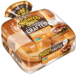 Nature's Own Perfectly Crafted Brioche Style Hamburger Buns, Non-GMO Hamburger Buns, 8 Count - Thumbnail 13