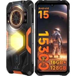 CUBOT KingKong Power 5 Rugged Phone Unlocked-15300mAh Battery Cellphone, 6.88'' Display, 16GB 128GB,Black - Thumbnail 1