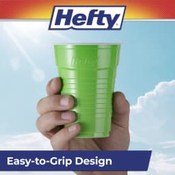 Hefty Party On Disposable Plastic Party Cups, Assorted Colors, 16 oz., 100 Count - Thumbnail 7