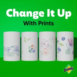 Bounty Paper Towels Select-A-Size Print, 2 Triple Rolls, 123 Sheets per Roll - Thumbnail 2