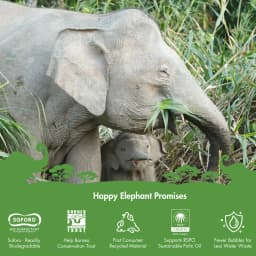 Happy Elephant Dish Soap - Superior Cleaning Power, Liquid Ez Squeeze Bottle, Easy Rinse, Water Efficient, Cuts Through Grease, Gentle on Hands - Thumbnail 6