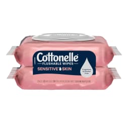 Cottonelle Fragrance Free Flushable Wet Wipes, 2 Flip-Top Packs - Thumbnail 8