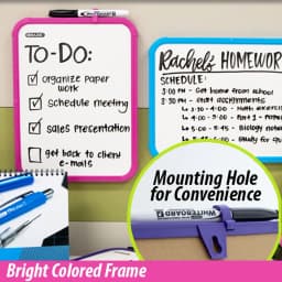 BAZIC Dry Erase Lap Board & Marker, 8.5x11 Inch Whiteboards, 4-Pack - Thumbnail 3