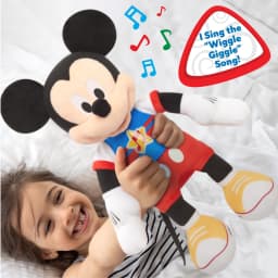 Disney Junior Mickey Mouse Funhouse Singing Fun Mickey Mouse 13 Inch Lights and Sounds Feature Plushie, Sings The Wiggle Giggle Song Baby and Toddler - Thumbnail 2