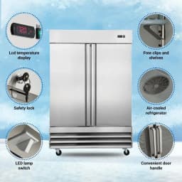 Smad 47 Cu ft Commercial Refrigerator Upright Fridge for Restaurants /Bars /Shops - Thumbnail 5