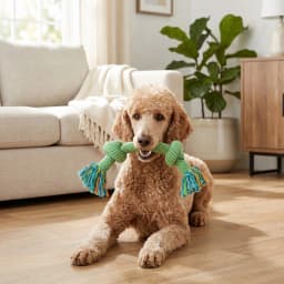 Vibrant Life Multicolor 2-Knot Rope Dog Toy, Chew Level 2 - Thumbnail 3