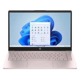 HP 14 inch HD Windows Laptop AMD Athlon Silver 7120U Processor 4GB 256GB SSD Tranquil Pink - Thumbnail 1