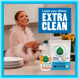 Seventh Generation Dish Liquid Soap Clementine Zest Lemongrass Liquid Soap, 19 fl oz - Thumbnail 3