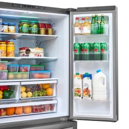 Kenmore French Door Refrigerator 26.6 cu ft with Bottom Freezer Drawer, Internal Water Dispenser, Ice Maker, Stainless Steel - Thumbnail 4
