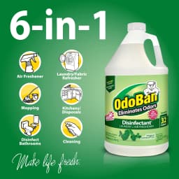 OdoBan Disinfectant Cleaner and Odor Eliminator Concentrate, Original Eucalyptus Scent, 1 gal - Thumbnail 2