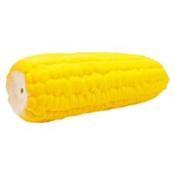 Soft Latex Squeaky Dog Toy Corn Shape Durable Chew Toy, Denbek Interactive Squeaky & Chew Dog Toy, Cone Shape, Yellow, for Aggressive Biting Dogs - Thumbnail 1