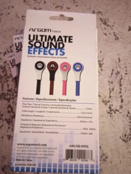 RHEA- Argom Ultimate Sound Effects Earbuds Wired Flat Cable 3.5Mm - Thumbnail 2