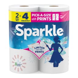 Sparkle Pick-a-Size Paper Towels, Limited Edition Summer Design, 2 Double Roll - Thumbnail 2