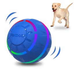 Petbobi Interactive Toy Dog Ball, Active Rolling Ball for Dogs with Flashing LED Light, Moving Bouncing Toys Ball for Medium Large Dogs, USB - Thumbnail 1