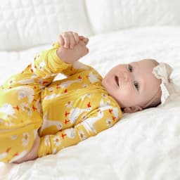PatPat Baby Girl Clothes Unisex Viscose from Bamboo Footless Zip Sleepwear Long Sleeve Snug Fit Baby Pajamas for Newborn Infant Boys Girls Baby Gifts Sleeper 2Pack,0-3 Months - Thumbnail 7