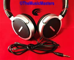 RHEA- Lightweight Adjustable Stereo Headphones Tablet Phone Mp3 Portable Audio Black - Thumbnail 6