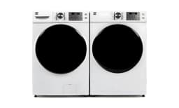 Kenmore Front-Load Electric Washer and Dryer Set w/ Steam – 4.5 cu ft Washer and 8 cu ft Dryer – White - Thumbnail 1