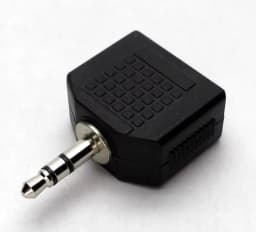 KLYNE- Lot Of 2 - New 3.5Mm Stereo Cable Splitter 1/8" Audio Headphone Jack Y Adapter - Thumbnail 3