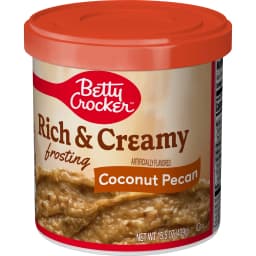 Betty Crocker Rich and Creamy Coconut Pecan Frosting, Gluten Free, 15.5 oz - Thumbnail 3