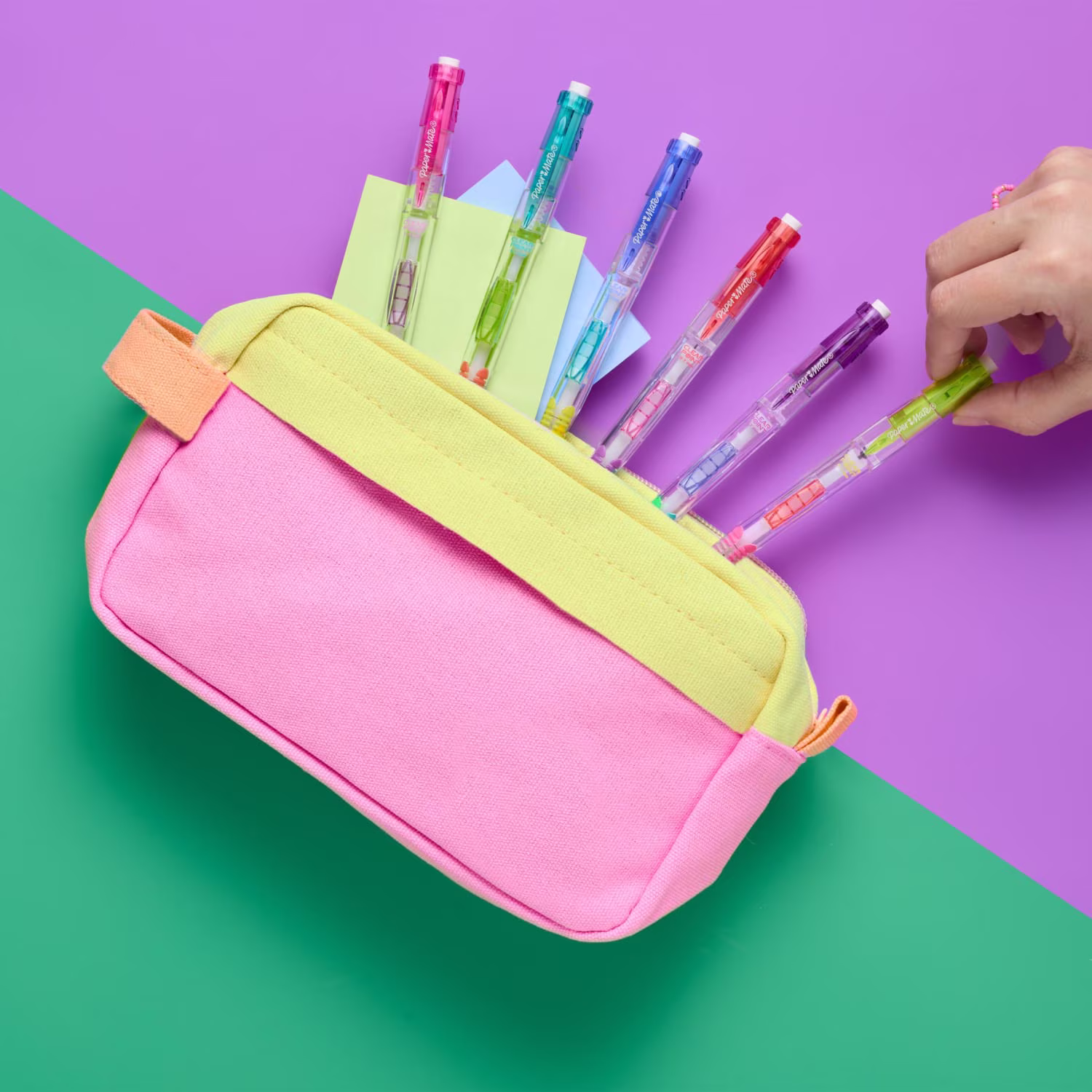 Paper Mate Clearpoint Mechanical Pencil, Color Block Edition, HB #2 Lead, Includes Eraser and Lead Refills, 5 Piece Set - Thumbnail 4