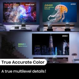 Restored Hisense C2 Pro, Triple Laser Smart Portable Projector, 4K UHD, 2,600 Lumens, 65” – 300”, Dolby Vision - Thumbnail 11