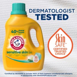 ARM & HAMMER Sensitive Skin Plus Fresh Scent Liquid Laundry Detergent 170 fl oz, 170 Loads - Thumbnail 6