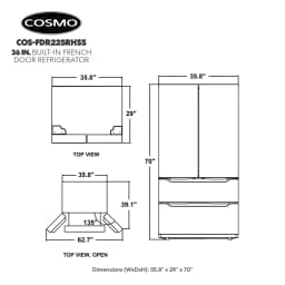 22.5 cu. ft. 4-Door French Door Refrigerator in Stainless Steel - Thumbnail 7