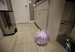 Hero Scent Stripes 4-Gallon, Lavender Scented, Small Flap Tie Trash Bags, 40 Count - Thumbnail 6